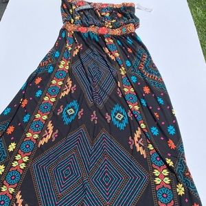 NWT New York & Co Petite XL Strapless Maxi Dress